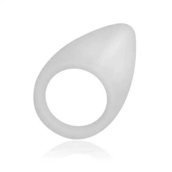 Teardrop-shaped White Silicone Body massage Portable Relax Massager for Men