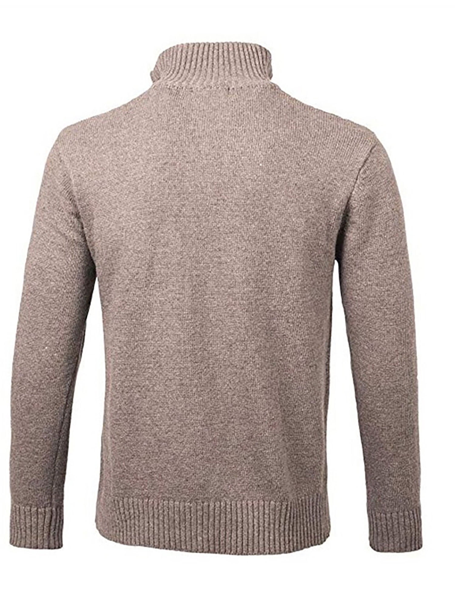 Zipped Cashmere Blend Turtleneck Sweater