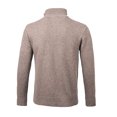 thumbnail image 4 of Frontwalk Mens Full Zip Cardigan Sweater Casual Cable Knitted Stand Collar Sweater Jacket Winter Long Sleeve Outwear Khaki XL, 4 of 4