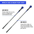 thumbnail image 2 of 40/48 inch Golf Swing Trainer Aid - Golf Swing Training aid for Strength and Tempo Golf Training, 2 of 5