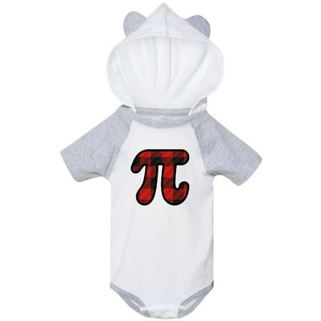 

Inktastic Pi Day Math Party Buffalo Plaid Gift Baby Boy or Baby Girl Bodysuit