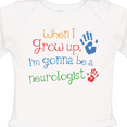 thumbnail image 4 of Inktastic Neurologist Future Boys or Girls Long Sleeve Baby Bodysuit, 4 of 5