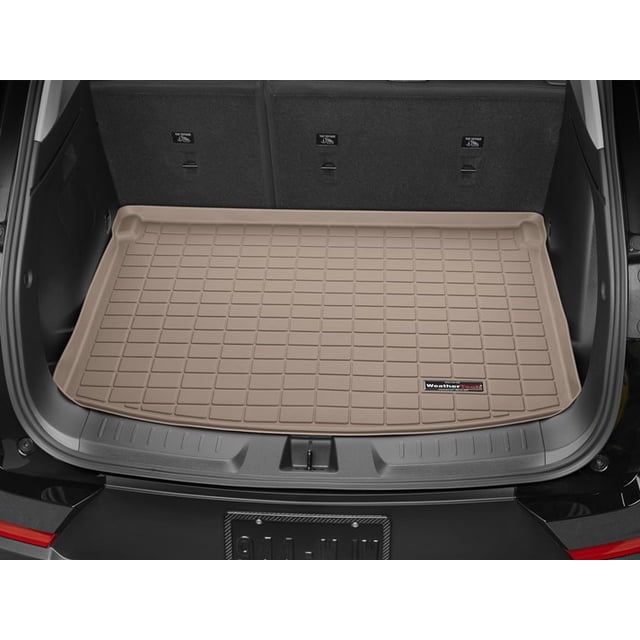 Weathertech Cargo Area Liner 411369 Direct Fit; Raised Edges; Tan; Custom Blended TPE Thermoplastic Elastomer; Non-Skid