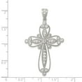 thumbnail image 3 of FB Jewels Sterling Silver CZ Filigree Cross Pendant, 3 of 4