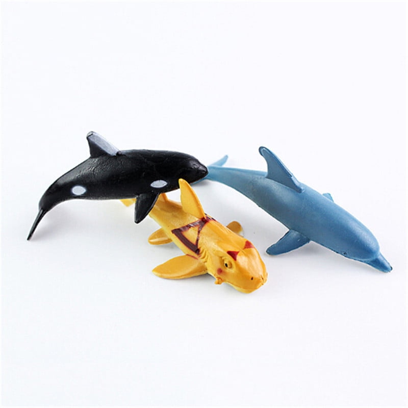 24pcs Sea Life Model Pool Fish Toy Educational Marine Animals Kids Figure Gift P 