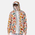 thumbnail image 2 of Balery Colorful Maple Leaves Sudadera ligera de manga larga con capucha y protección solar UPF 50+ para hombre y mujer, ideal para pesca y running-XX-Large, 2 of 7