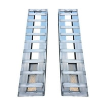 72"x14"x2.5" Aluminum Trailer Loading Ramps with Knife Foot & Hook Ends (Pair) - 5000 lbs Capacity per Axle - Heavy Duty Truck Beds & Tailgate Loading Ramps for Car, ATV - Made in USA