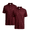 Burgundy, variant on Men's 2‑Pack Short Sleeve Polo Shirts, Breathable Cotton Golf Polos, L, Casual Daily Wear