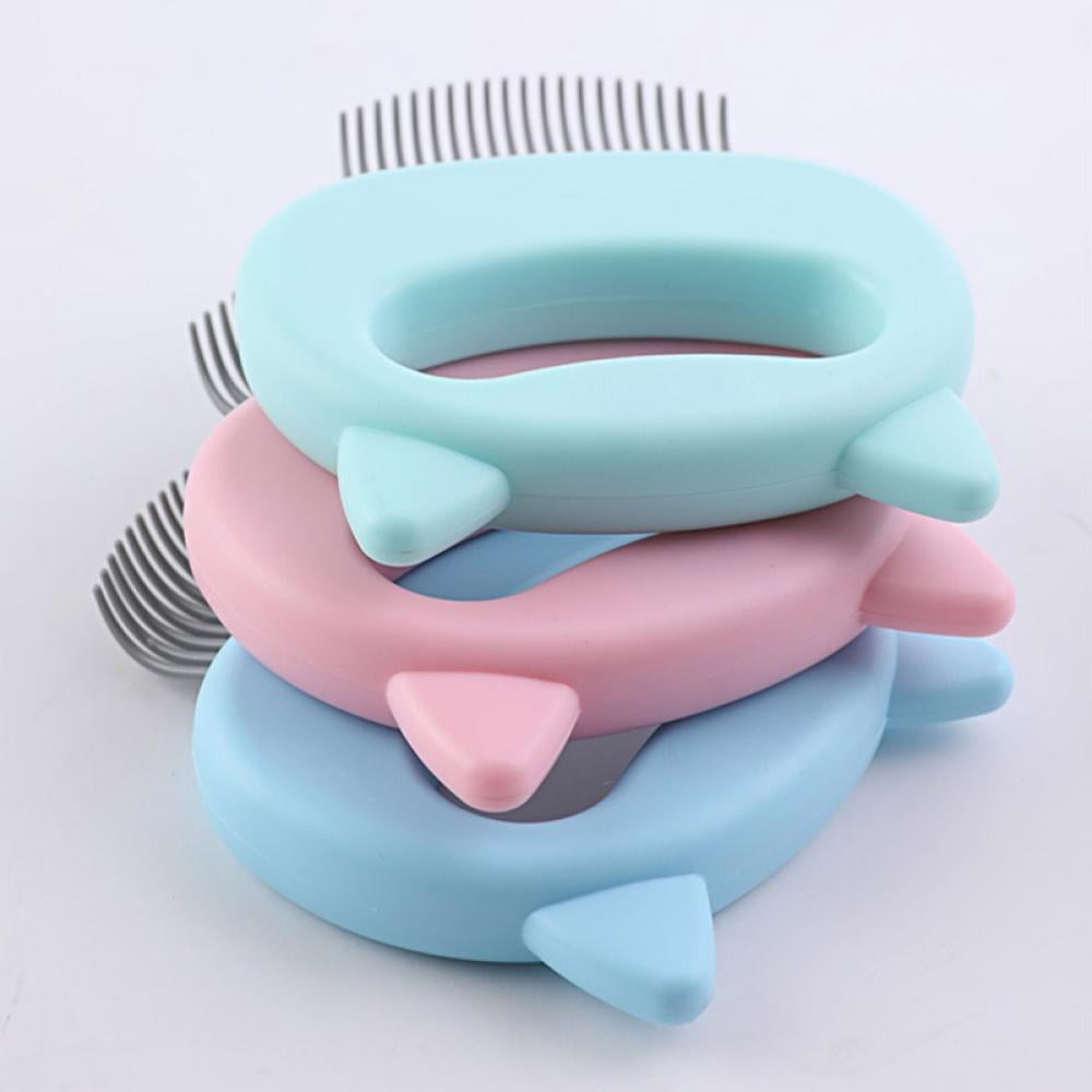 Summark Cat Comb Massager Pet Hair Removal Massaging Shell Comb Massage