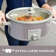 thumbnail image 2 of Black & Decker 7-Quart Slow Cooker - Grey/Purple Pattern (sc3007d), 2 of 8