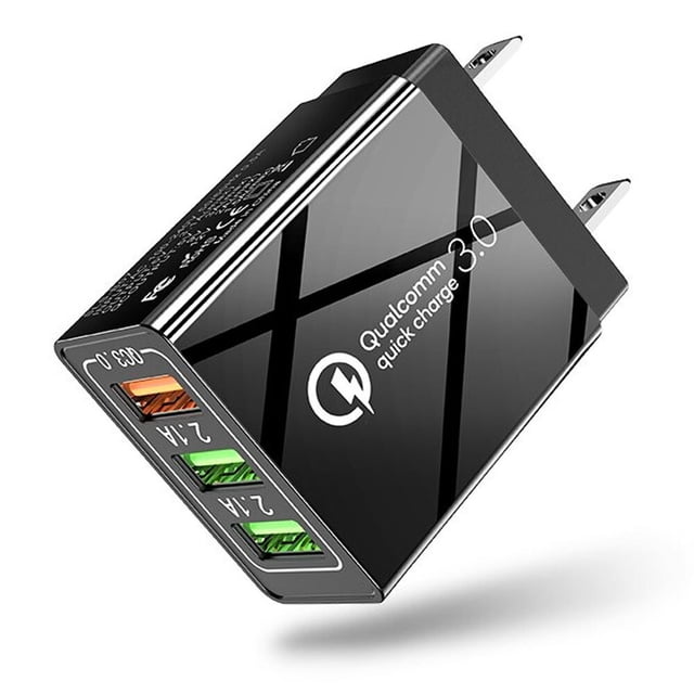 USB Wall Charger QC3.0 Wall Charger USB Power Adapter 3 Port USB Power Plug Wall Charger