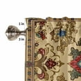 thumbnail image 4 of Boho Flower Valances for Windows Farmhouse Kitchen Curtains Valances Rod Pocket Valance Curtains for Kitchen Windows Bohemian Western Rustic Tribal Patterns Window Valances for Bathroom 54"x18", 4 of 6