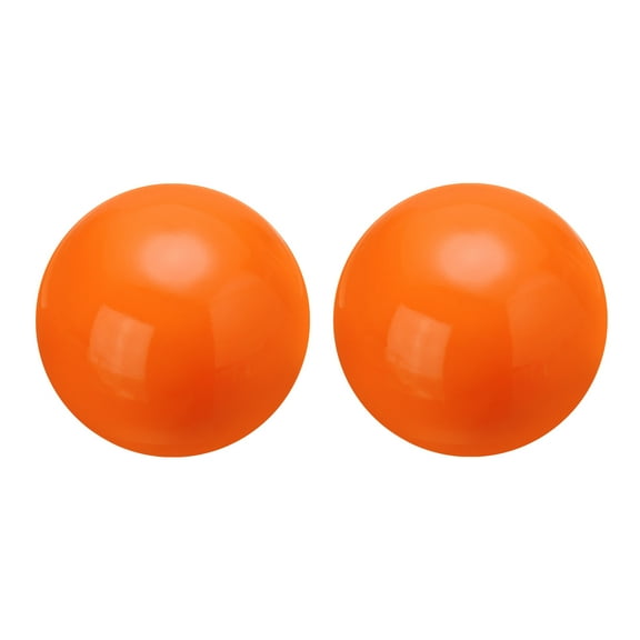 2 Pcs Gazing Ball 3.5 Inch 90mm Reflective Sphere Polished Hollow Ball Orange