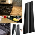thumbnail image 3 of Silicone Stove Gap Cover, 21" Long & Wide Heat Resistant Gap Filler to Seal Between Stovetop, Counter, Oven - Easy to Clean, 2 Pcs Black, 3 of 10