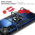 thumbnail image 3 of Compatible for Samsung Galaxy A15 5G Phone Case with Tempered Glass Screen Protector, Nagebee Full-Body Protective [Military-Grade] Magnetic Car Mount Ring Holder Durable Cover (Blue), 3 of 6