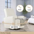 thumbnail image 4 of Evolur Niagara Upholstered Swivel Glider | Rocker | Modern Design, 4 of 9