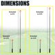thumbnail image 2 of Recuperador de pelotas de golf, eje de aleación de aluminio de 9 pies Recuperador de pelotas de golf telescópico con copa de nylon de primera calidad Herramienta de recuperación de pelotas Recupe, 2 of 5