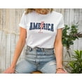 thumbnail image 4 of Moonlight Apparel America Graphic T-Shirt for Women Patriotic Tee Short Sleeve USA Flag Shirt Bolt Star Print Casual Red White Blue Top for Independence Day Summer, 4 of 6