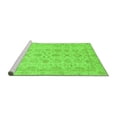 thumbnail image 2 of Ahgly Company Machine Washable Indoor Rectangle Oriental Green Traditional Area Rugs, 2' x 5', 2 of 4