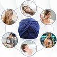 thumbnail image 4 of Baohd Sleeping Cap For Hair Protection Ample Space And Elastic Band Sleeping Bonnet Satin Bonnet Navy 1Set, 4 of 6