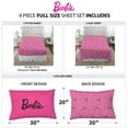thumbnail image 3 of Barbie Kids 4 Piece Pink Sheet Set, Full, 3 of 6