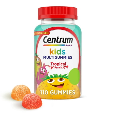 UPC 305731348361 product image for Centrum Multigummies Kids Multivitamin Supplement Gummies  Tropical Punch  110 C | upcitemdb.com