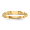 thumbnail image 1 of 14k Yellow Gold Ridged Baby Ring Signet, 1 of 9