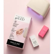 Nails.INC x Sensationail GelLED Gel Nail Polish, Enjoy Every Moment, Bright White, 0.33 fl oz