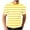 Yellow, variant on ZUKMRJPC Men's Striped Short Sleeve T-Shirt Classic Vintage Crewneck Tees Slim Fit Casual Lightweight Waffle Knit Textured Tops