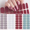thumbnail image 4 of Pegatinas de uñas de oro rosa, cobertura completa, parche adhesivo para uñas, efecto espejo florístico, tiras de esmalte de uñas, prensa DIY en manicura artística, 4 of 7