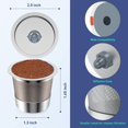 thumbnail image 2 of Copas K reutilizables | Tazas K reutilizables para cafeteras Keurig 1.0 y 2.0 de una sola taza, colador de malla integrado de acero inoxidable, accesorios keurig (paquete de 4), 2 of 7