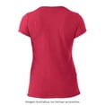 thumbnail image 2 of Playera Fruit Of The Loom para Mujer, Cuello Redondo Manga Corta Jaspe Rosa Talla CH, 2 of 4