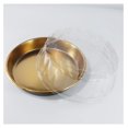 Food Container Display Store 5 Pack 10 Inch Round Clear Cake Boxes with Dome Lids and Boards, PET ...