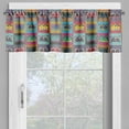 thumbnail image 2 of Ambesonne Retro Valance Pack of 2, Audio Cassettes in Squares, 54"X12", Multicolor, 2 of 5