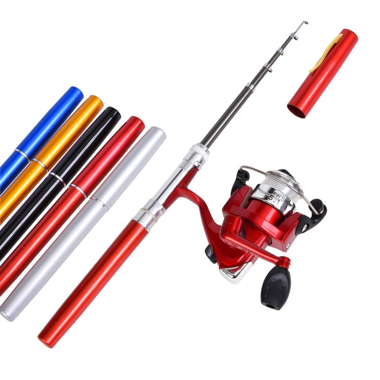 dinosaur kids fishing pole QudraKast Pole, Portable Kids Fishing Rod and Reel Combo bright pink Its your job to The Rechargeable Fishing Lure Color:Chart. Silver Glitter/Red Tail