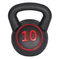 thumbnail image 4 of Segawe 3 Pieces Kettlebell Set W/Storage Rack, HDPE Coated Concrete Kettlebells for Training, 4 of 6