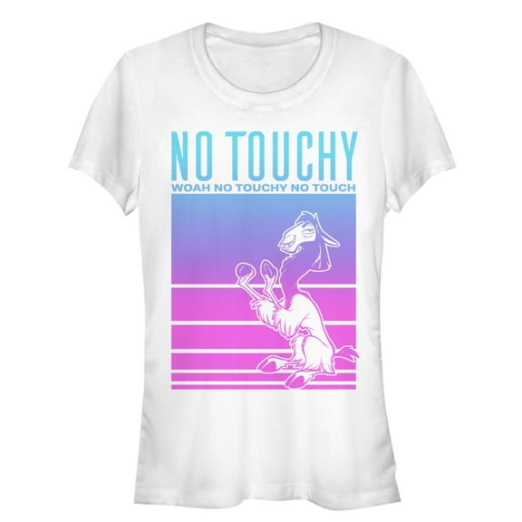 Junior's The Emperor's New Groove Whoah No Touchy Graphic Tee White Medium