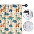 thumbnail image 4 of Blackout Kids Curtains,Beige Cartoon Dinosaurs Plants Pattern Childrens Insulated Curtains Set Of 2,Bedroom Essentials,Toddler Room Decor 42"x63", 4 of 5