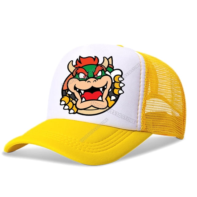 Gorra de béisbol de Super Mario Bros para hombre y mujer, gorro de princesa Peach para niña, gorro de Anime para niño, gorra de malla de dibujos animados, sombrero para el sol para hombre y mujer Fivean unisex