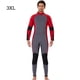 thumbnail image 3 of Traje de traje de traje completo Traje mojado para hombres y mujeres Actividades deportivas de agua de una pieza en agua fría para snorkeling Surfing Spearfishing Man / Red 3XL Scienceny OD017131-30, 3 of 7