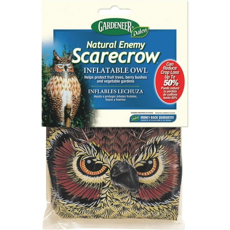 Great Horned Owl Animals - Gardeneer Natural Enemy Scarecrow Inflatable Great Horned Owl Pest Deterrent Decoy