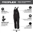 thumbnail image 2 of Milwaukee Tool FREEFLEX Insulated Bib Overalls, 2 of 12