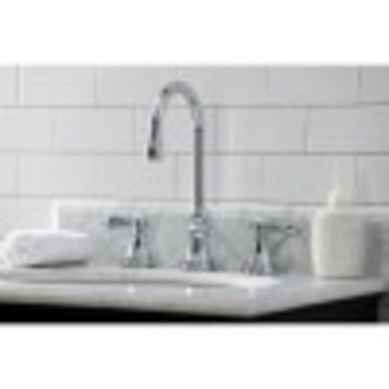 Kingston Brass KS2981BAL Heirloom Widespread Bathroom Faucet with Brass Pop-Up, Polished Chrome