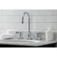 thumbnail image 4 of Kingston Brass KS2981BAL Heirloom Widespread Bathroom Faucet with Brass Pop-Up, Polished Chrome, 4 of 5