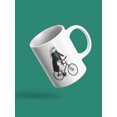 thumbnail image 3 of Woman Riding Bike Mug - Image by Shutterstock, 3 of 4