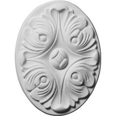 Ekena Millwork ROS06X05KI 6.12 In. W X 4.5 In. H X .75 In. P Architectural Kinsley Oval Rosette