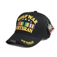 thumbnail image 2 of US Military VETRAN CAPS Iraq Korea Desert Storm WW2 Operation GULF Army Hats (7mc036_GULF War Veteran Ribbon), 2 of 6