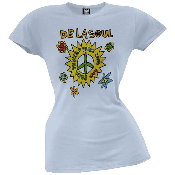 De La Soul Women's Juniors Soul Power Short Sleeve T Shirt
