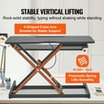 thumbnail image 4 of VEVOR Standing Desk Converter 2-Tier Stand up Desk Riser 36" Adjustable Height, 4 of 9