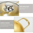 thumbnail image 3 of ifundom Stainless Steel Korean Soup Pot with Handles, Golden Cooking Pot for Kitchen, and Easy to Clean, 3 of 6